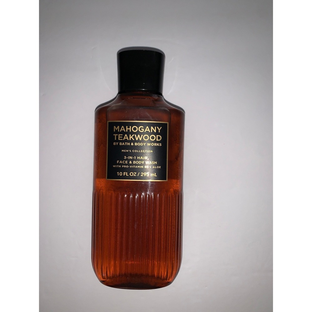 Bath and Body Works Mahogany Teakwood 3 in 1 Hair Face and Body Wash Men 10oz